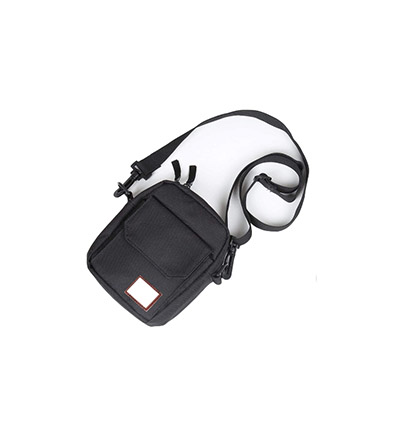 Black Small Side Shoulder Bag Mini Messenger Bag Travel Purse Wallet Passport Holder Bag