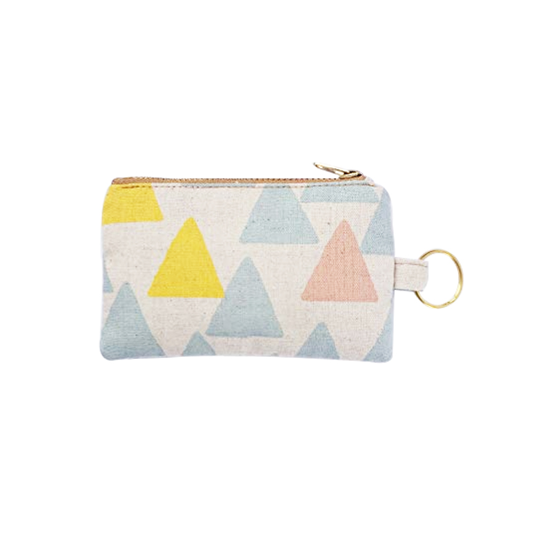 Women Custom cotton Keychain Zip Pouch Coin Purse Wallet 1 buyer
