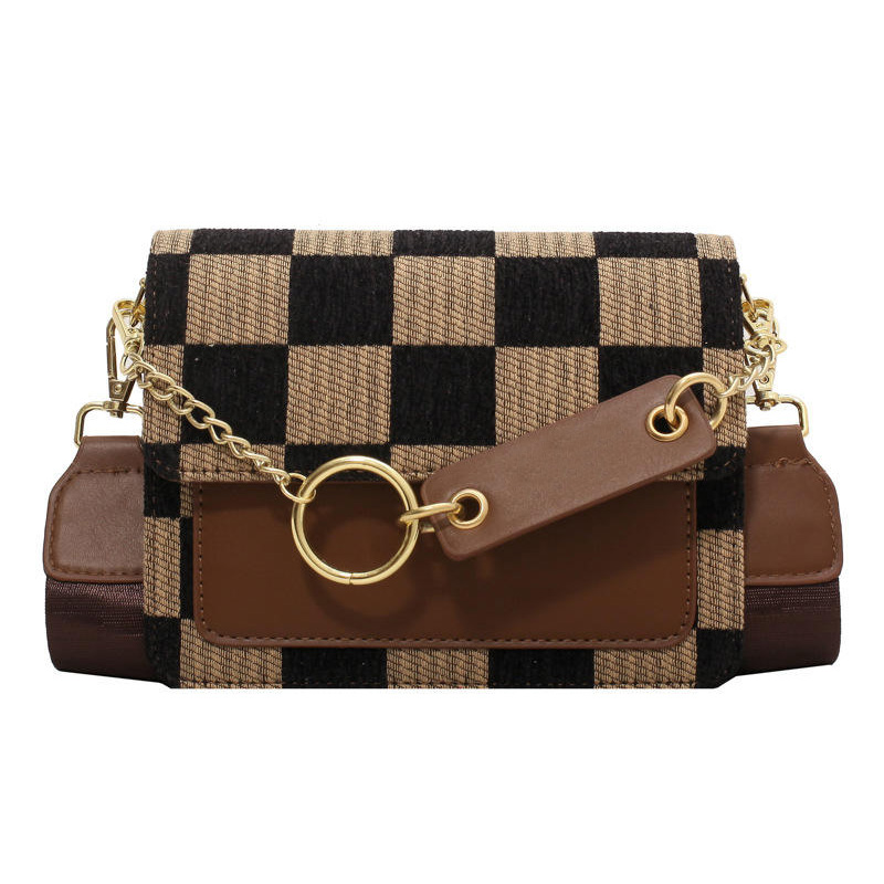Winter women fashion versatile small square bag messenger crossbody bag