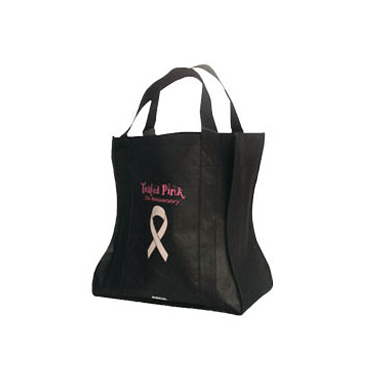 Custom logo printed tote shopping grocery bag