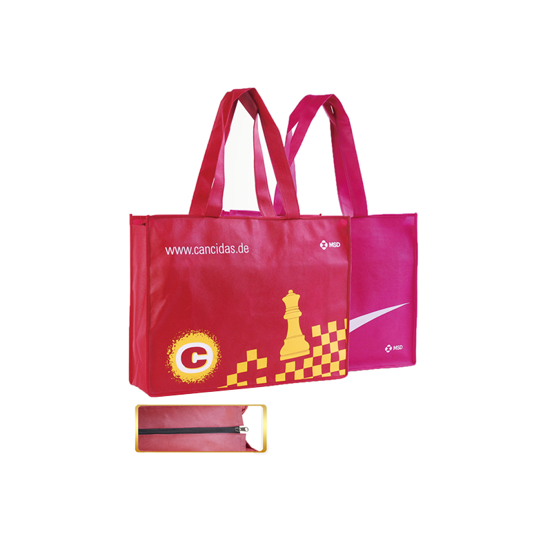 Non woven zipper outdoor organizer tote bag