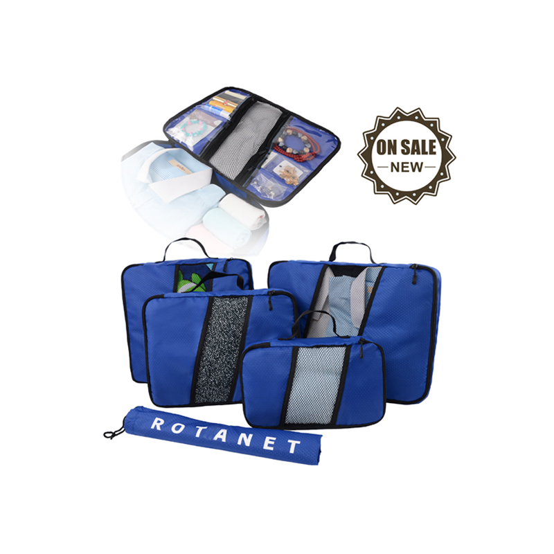 2 in 1 Travel Makeup Cosmetic organizer bag Packing Cubes Best For Women and Men