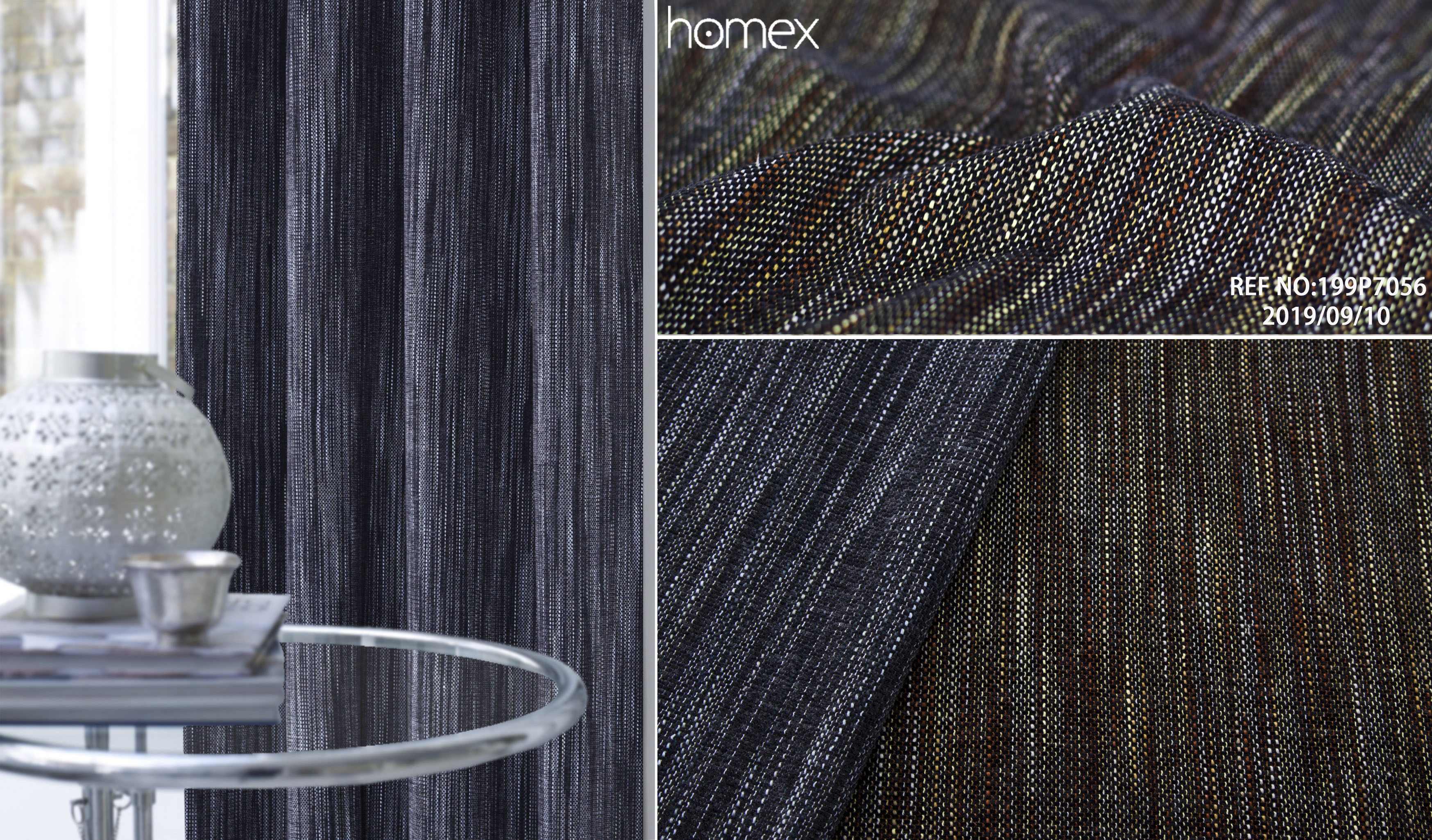 199P7056，PLAIN-TEXTURE，BLUE-BROWN