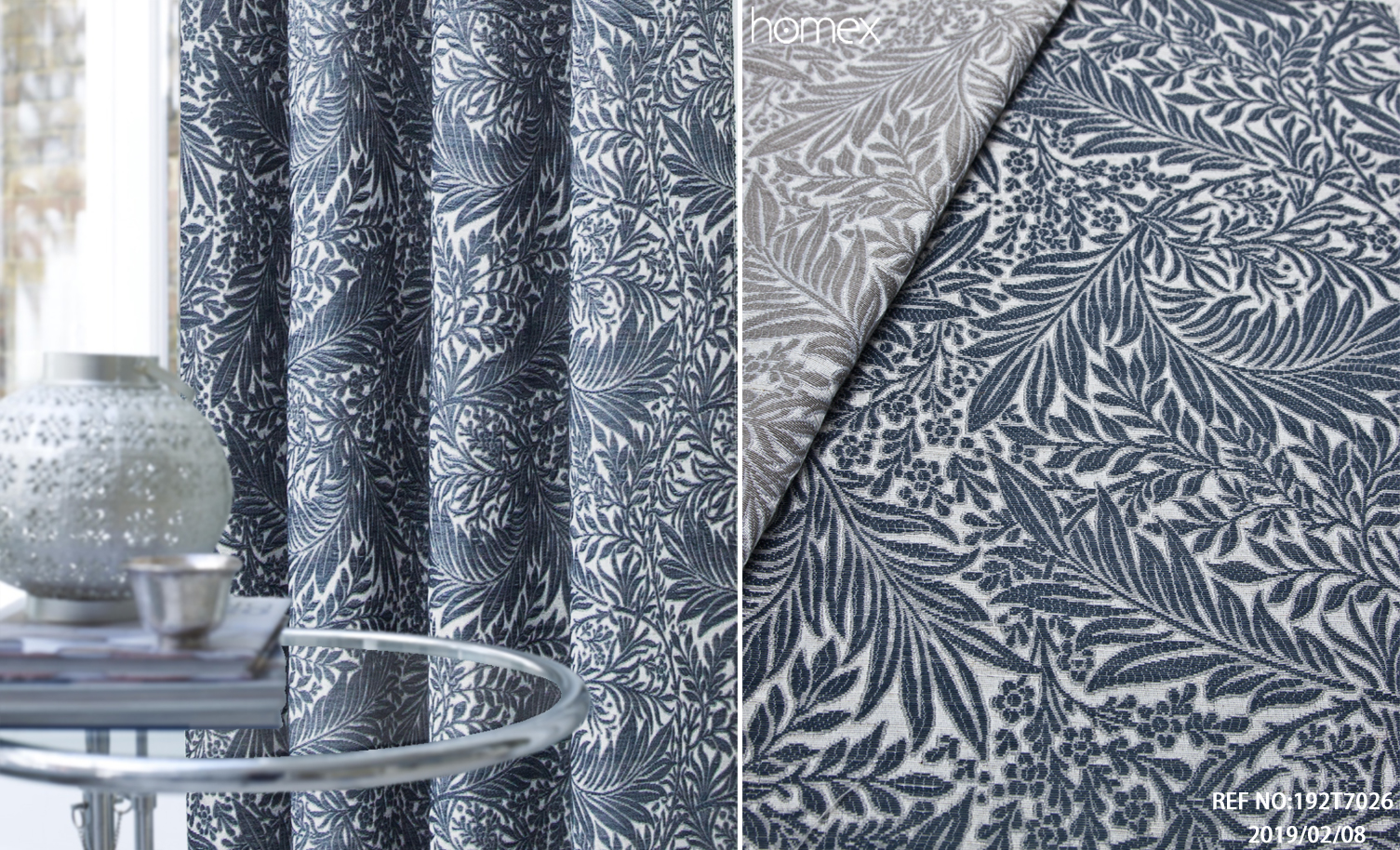 192T7026，JACQUARD-FLORAL，NATURAL-BLUE