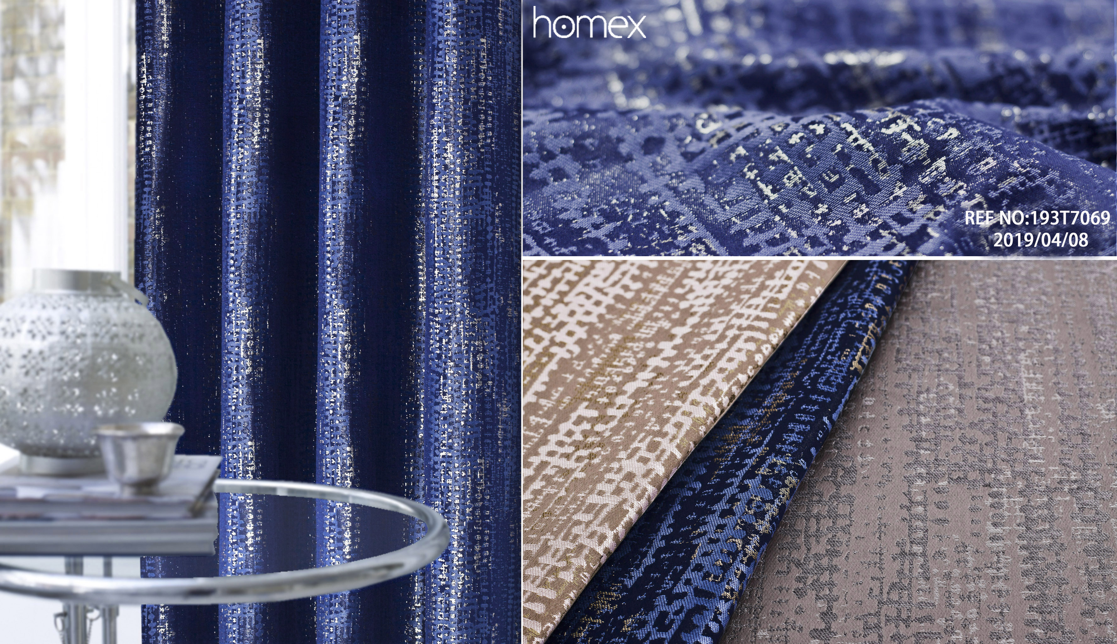 193T7069，JACQUARD-TEXTURE，BLUE-PINK-