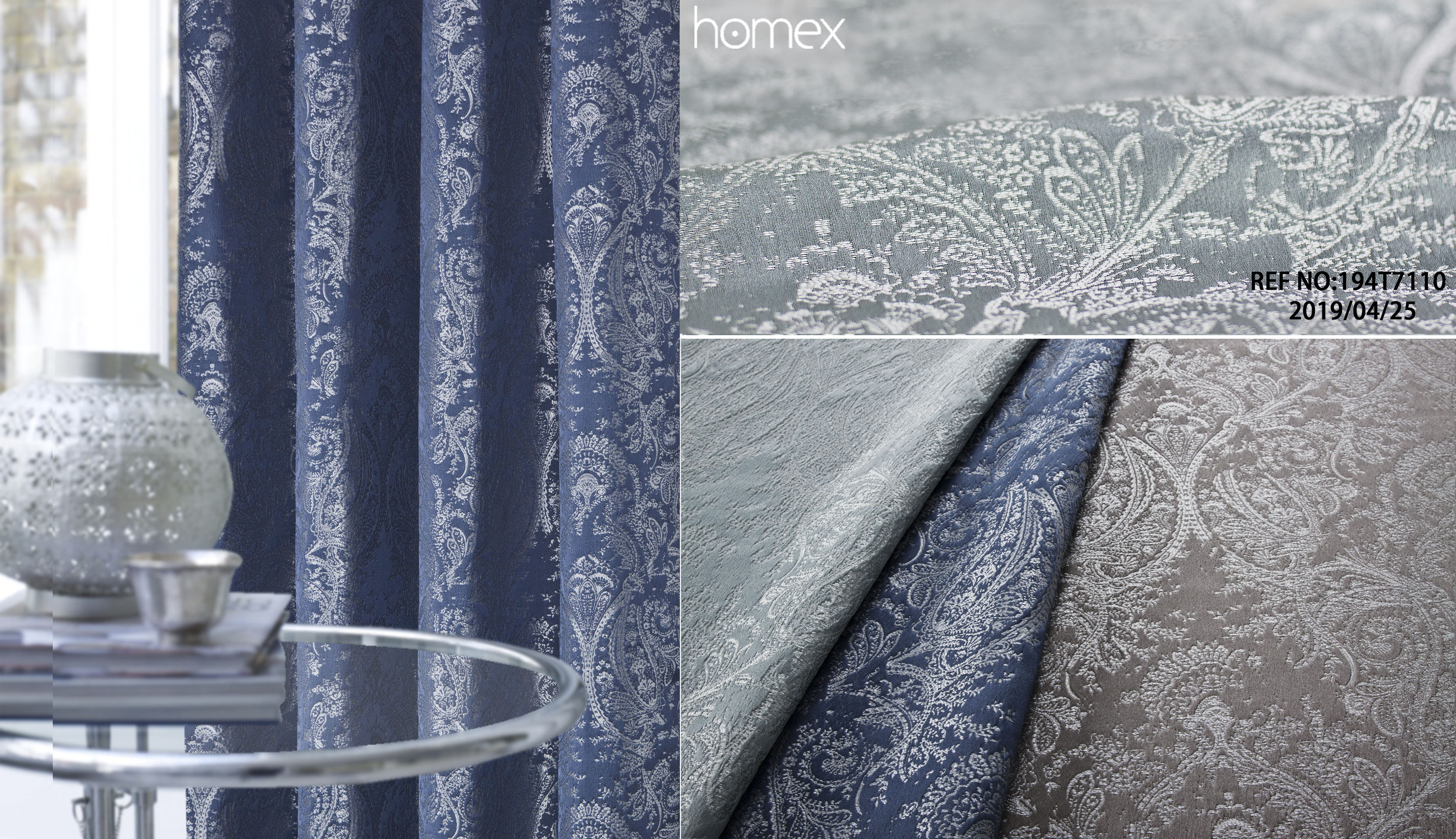 194T7110，JACQUARD-FLORAL，DUCKEGG-BLUE-BROWN