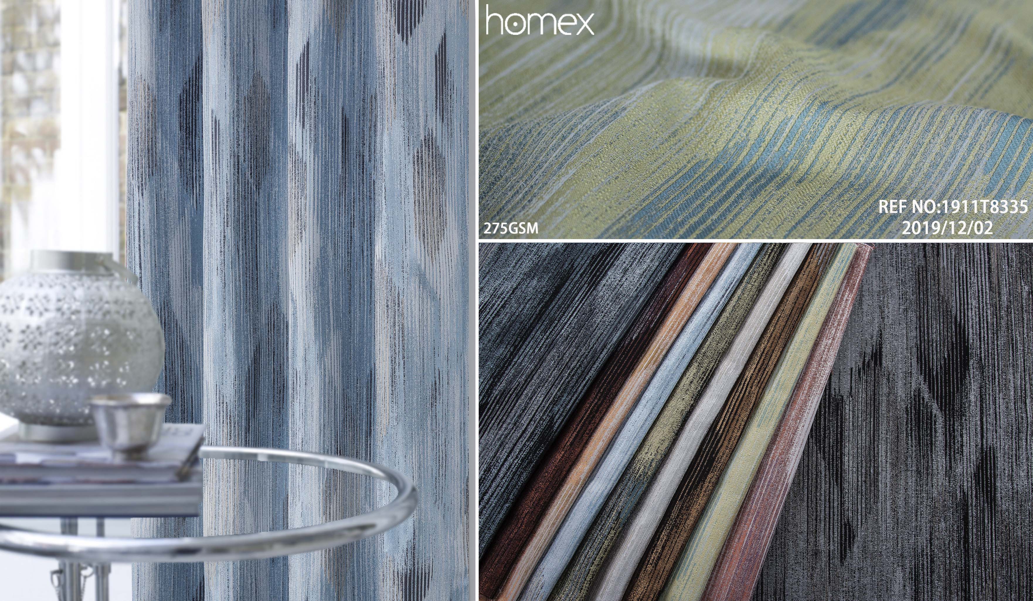 1911T8335，JACQUARD-STRIRE-TEXTURE，BLUE-GREY-PINK-BROWN-RED