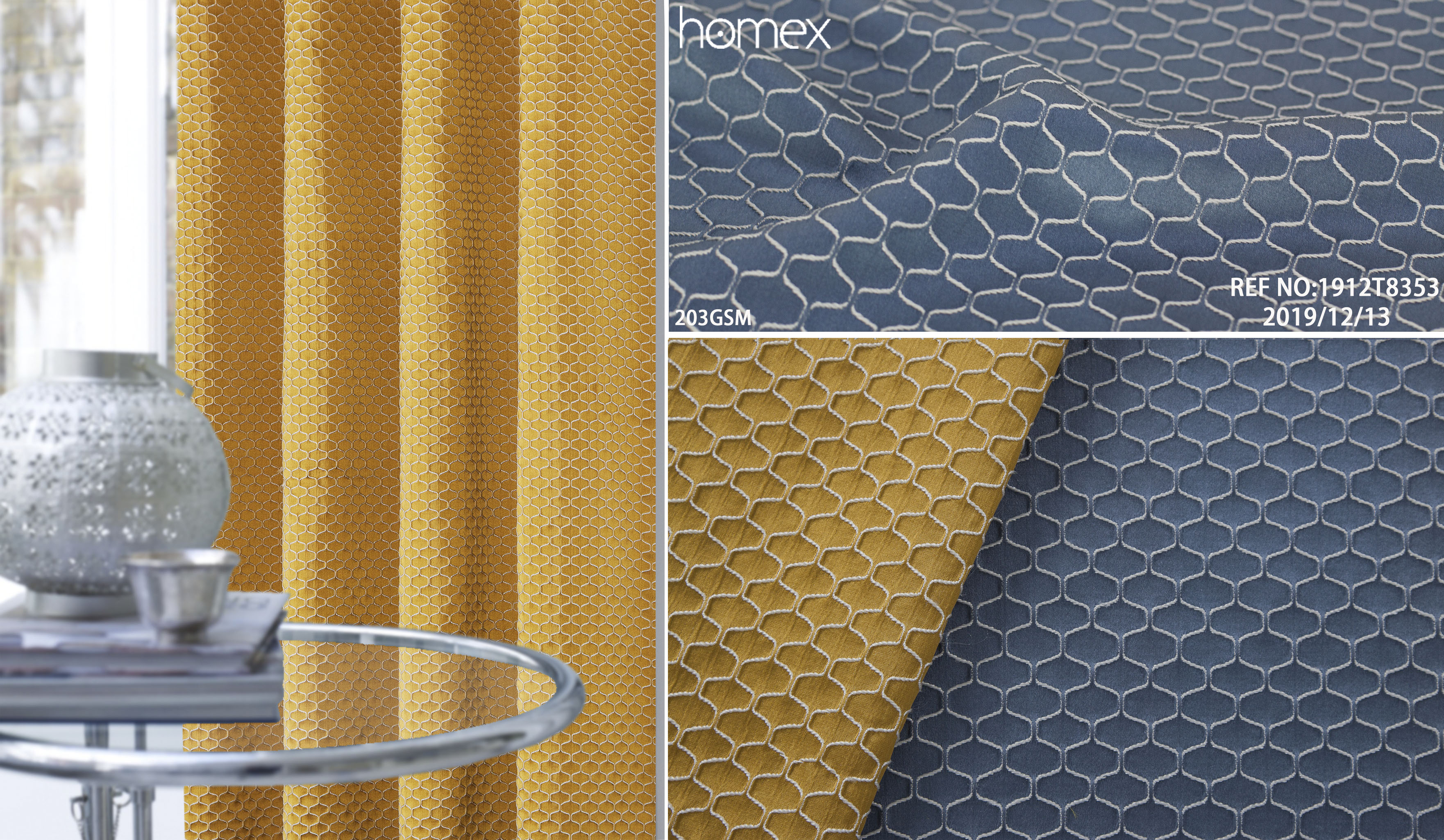 1912T8353，GEO-JACQUARD，YELLOW-BLUE