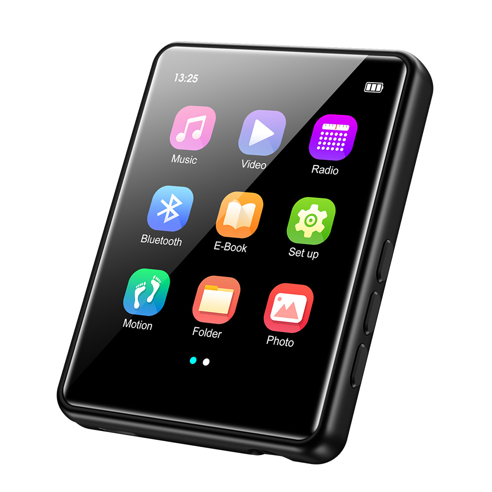 Lettore MP3 JOLIKE M5 16GB Bluetooth 5.3 Touch Screen FM Radio Nero