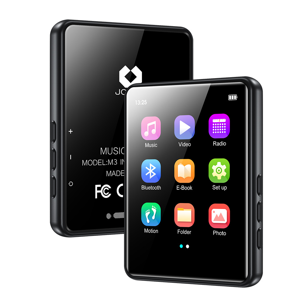 Lettore MP3 JOLIKE M5 16GB Bluetooth 5.3 Touch Screen FM Radio Nero
