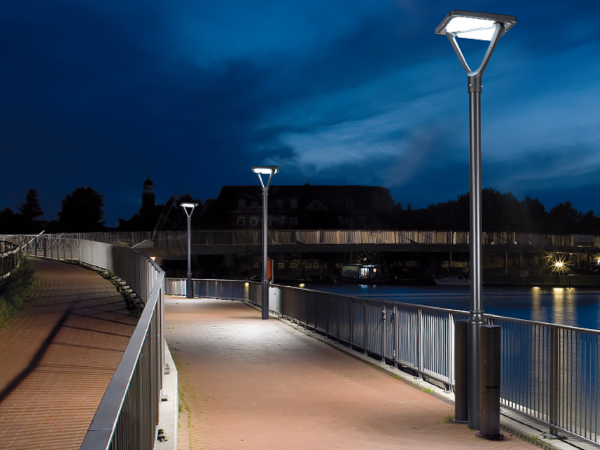 LED Solar Post Top Light