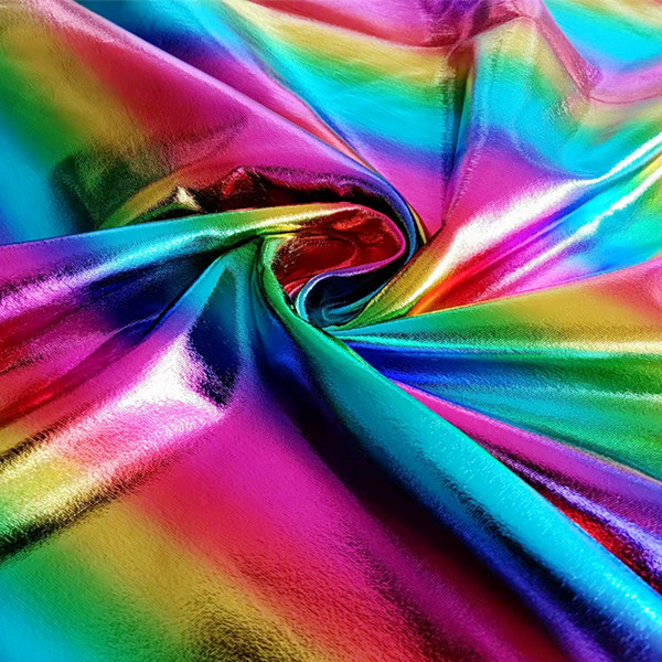 RT-3416-16 rainbow foil knitting