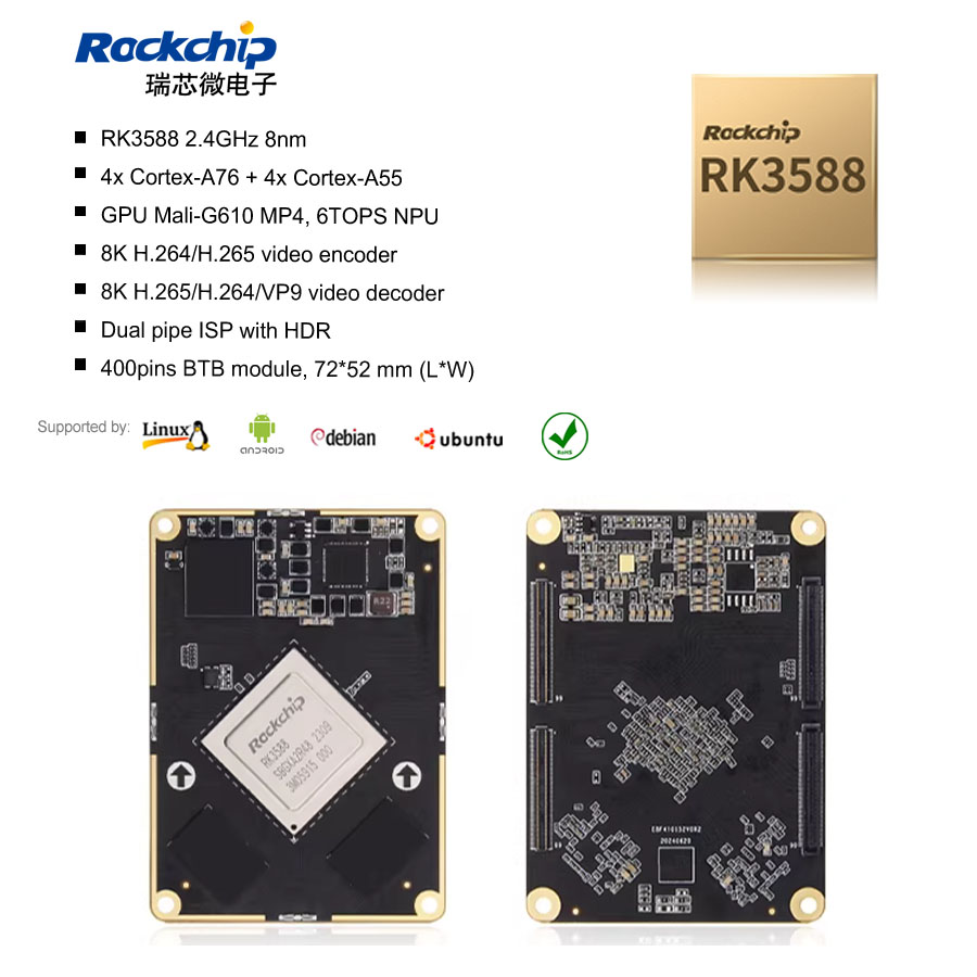 Rockchip RK3588 BTB computing module-GOEMBED Focus on Embedded Board ...