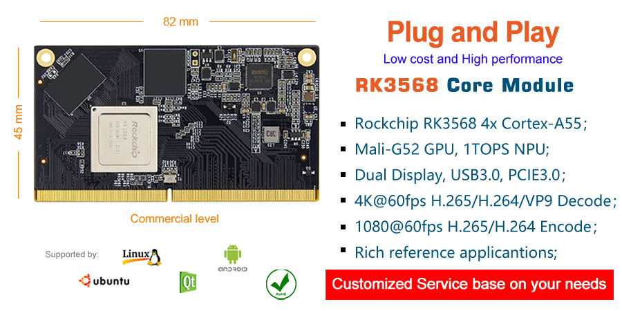 industrial core module RK3568