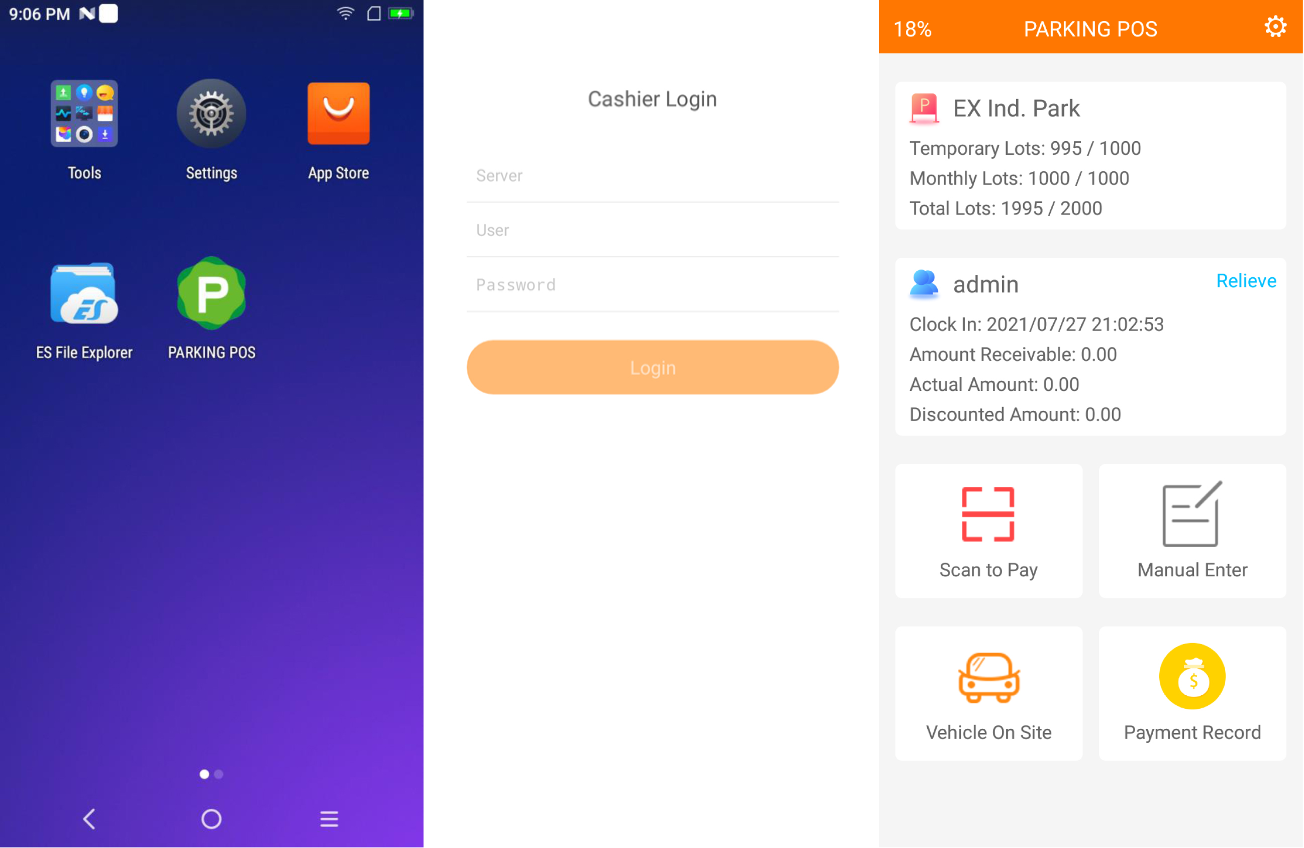 The V2 PRO Handheld Parking POS 1