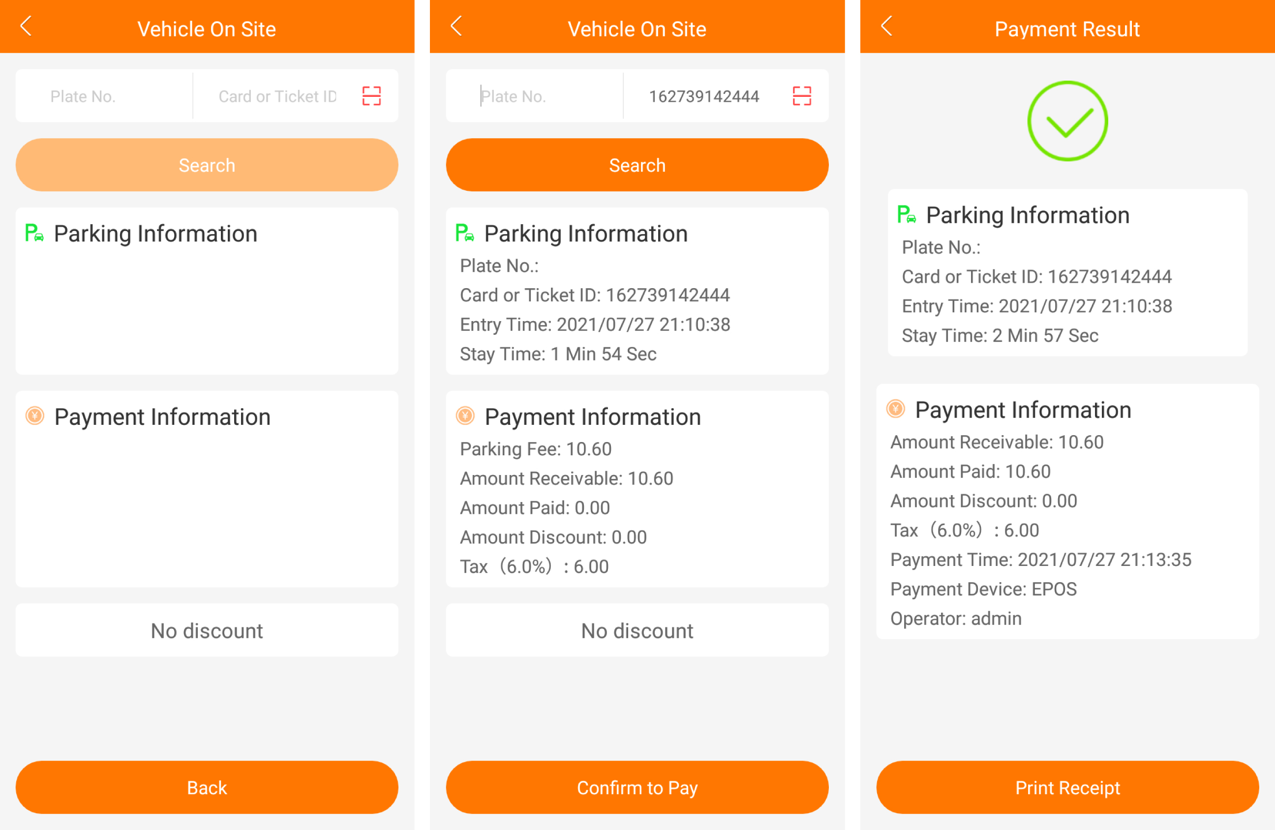 The V2 PRO Handheld Parking POS 2