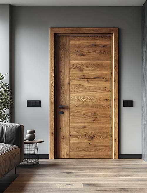 Rustic style wooden door