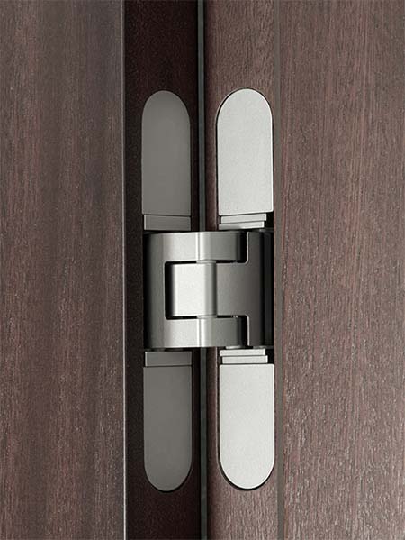 Concealed hinge close shot