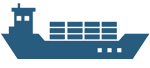 Sea shipping icon