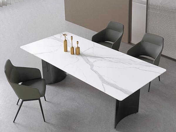 Modern tabletops and shelves designed with the strength and style of solid compact surfaces.