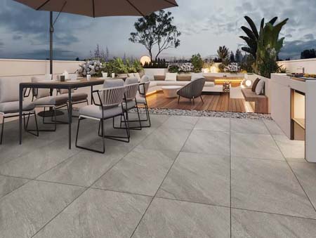 Outdoor tiles for patios and exterior areas