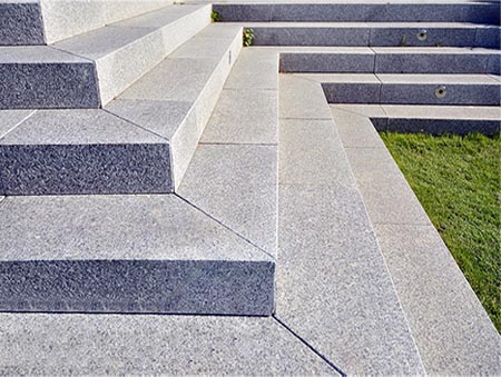 Granite outdoor stairs