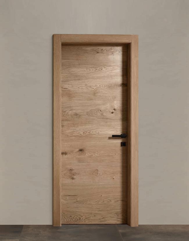 Rustic Oak veneered Flush Door