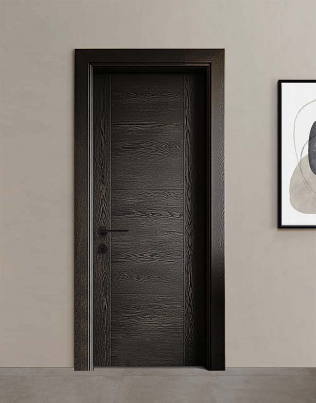 Smoked Brown Oak Veneer Door