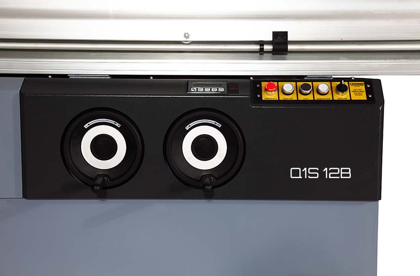 hand wheels and control panel 