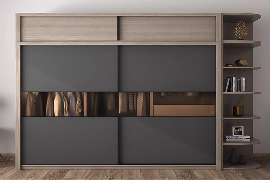 Engineering wood closet