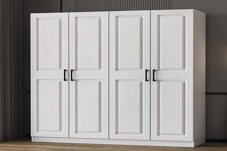 wardrobe with Thermofoil Laminated finish door panels 