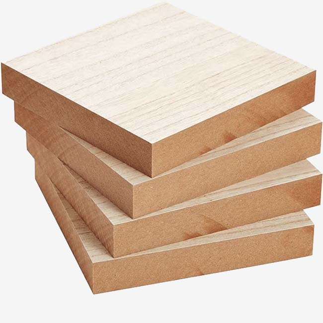 MDF (medium density fiberboard) sample for closets