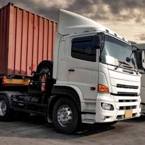 Land transportation's lorry and container