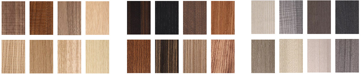 natural wood veneer color samples