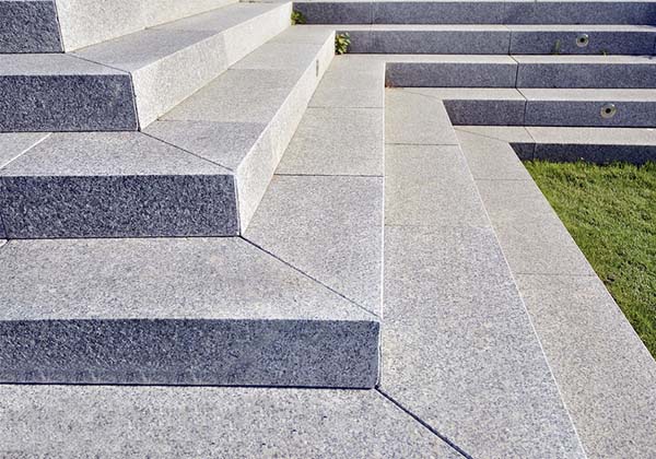Granite outdoor stairs