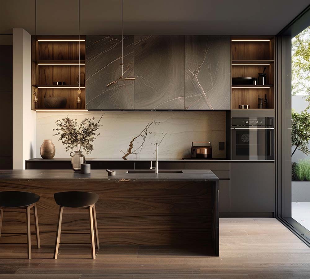 Modern kitchen cabinets