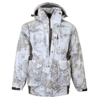 白色迷彩狩猎夹克