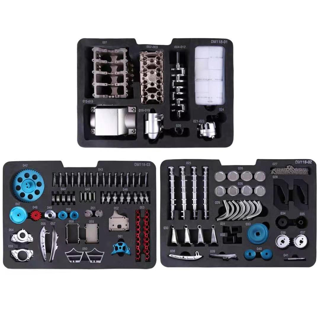 V8エンジンミニチュア　DM118　TECHING　lMachinery DM118 V8 Engine Model Metal Mechanical Engine Science