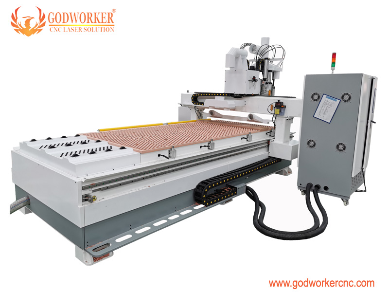 Woodworking4SpindleAtcCncRouterMachine