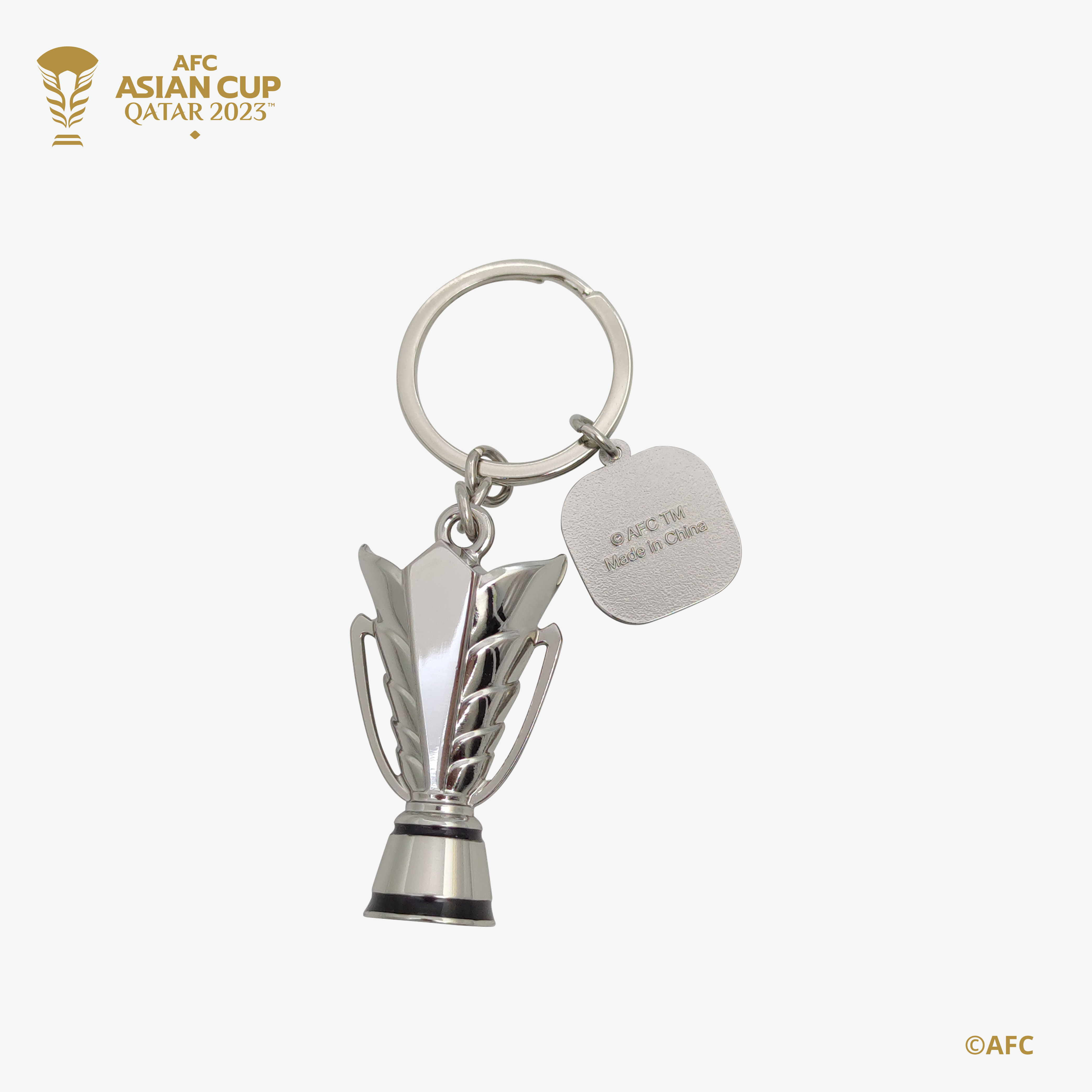 2023 AFC Asian Cup 3D Trophy Keychain with Official Emblem
