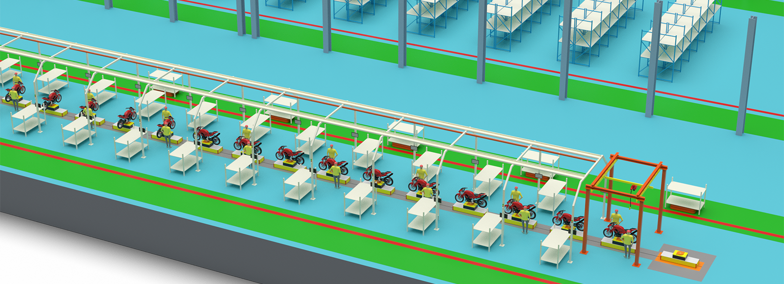 Motorcycle production line