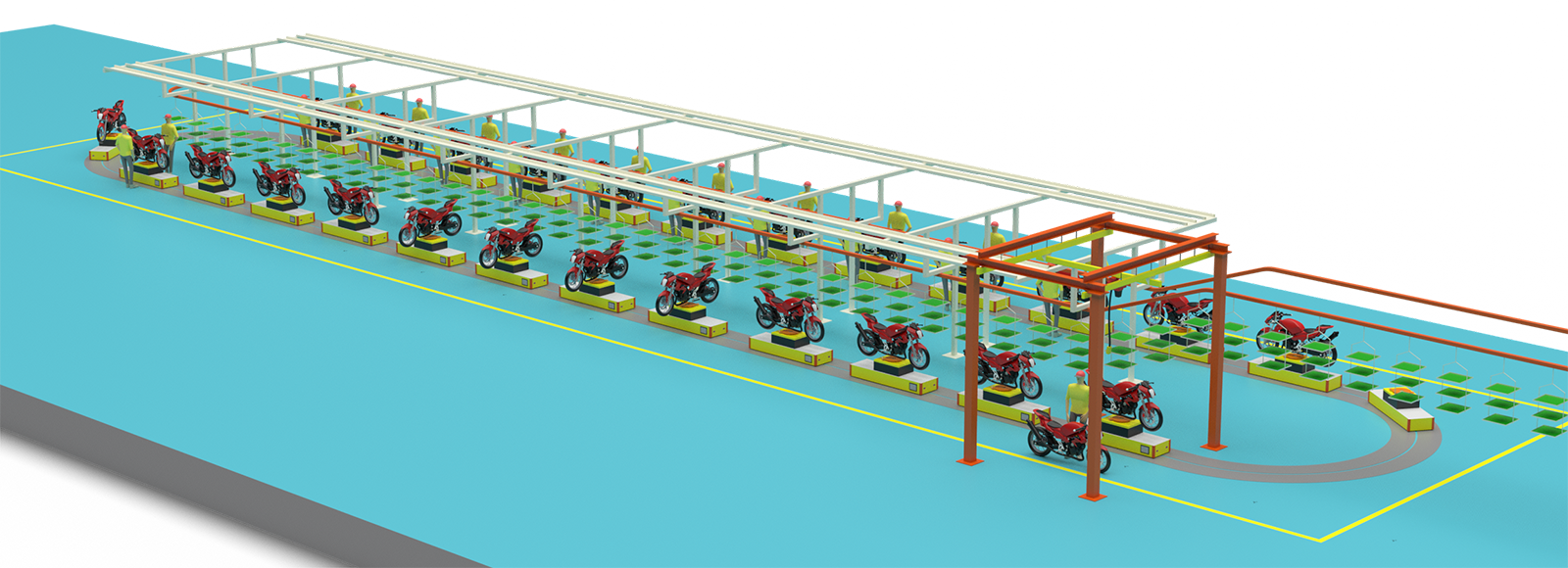 Motorcycle production line
