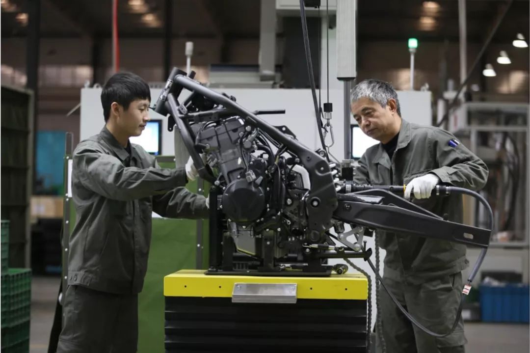 Motorcycle production line