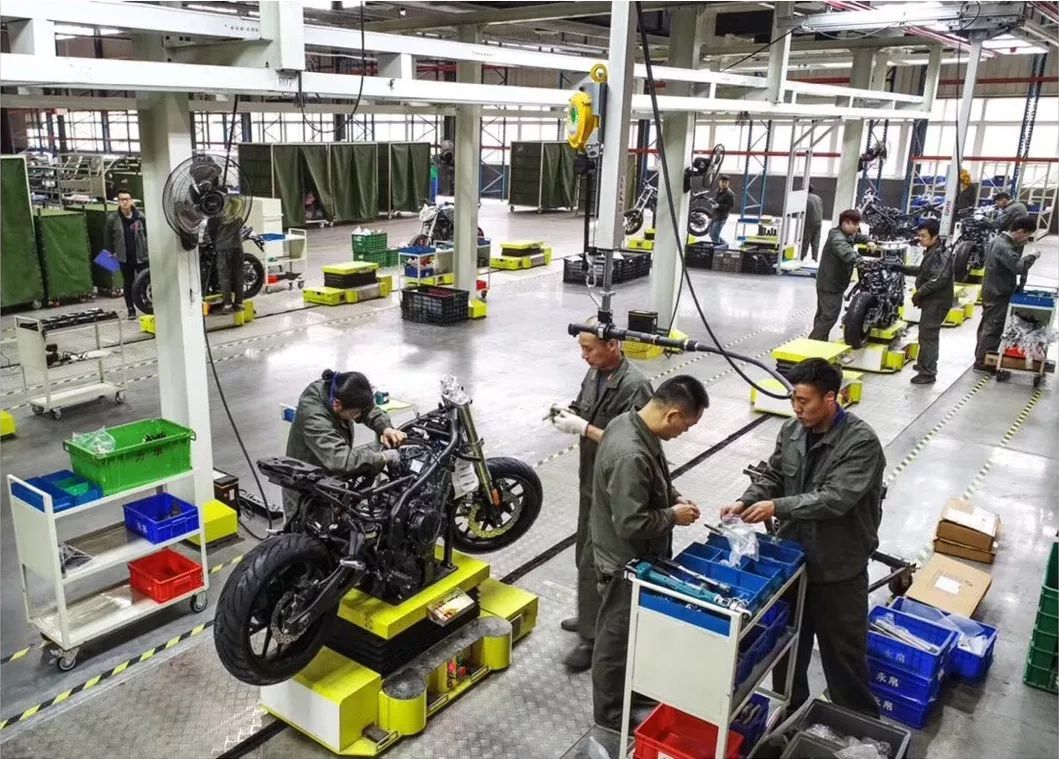 Motorcycle production line