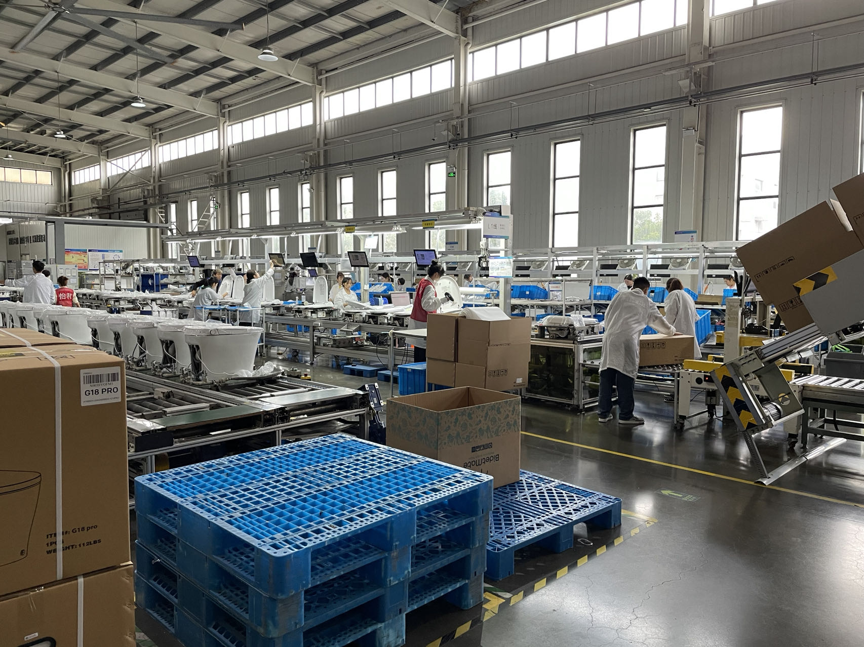 智能马桶盖生产线流水线