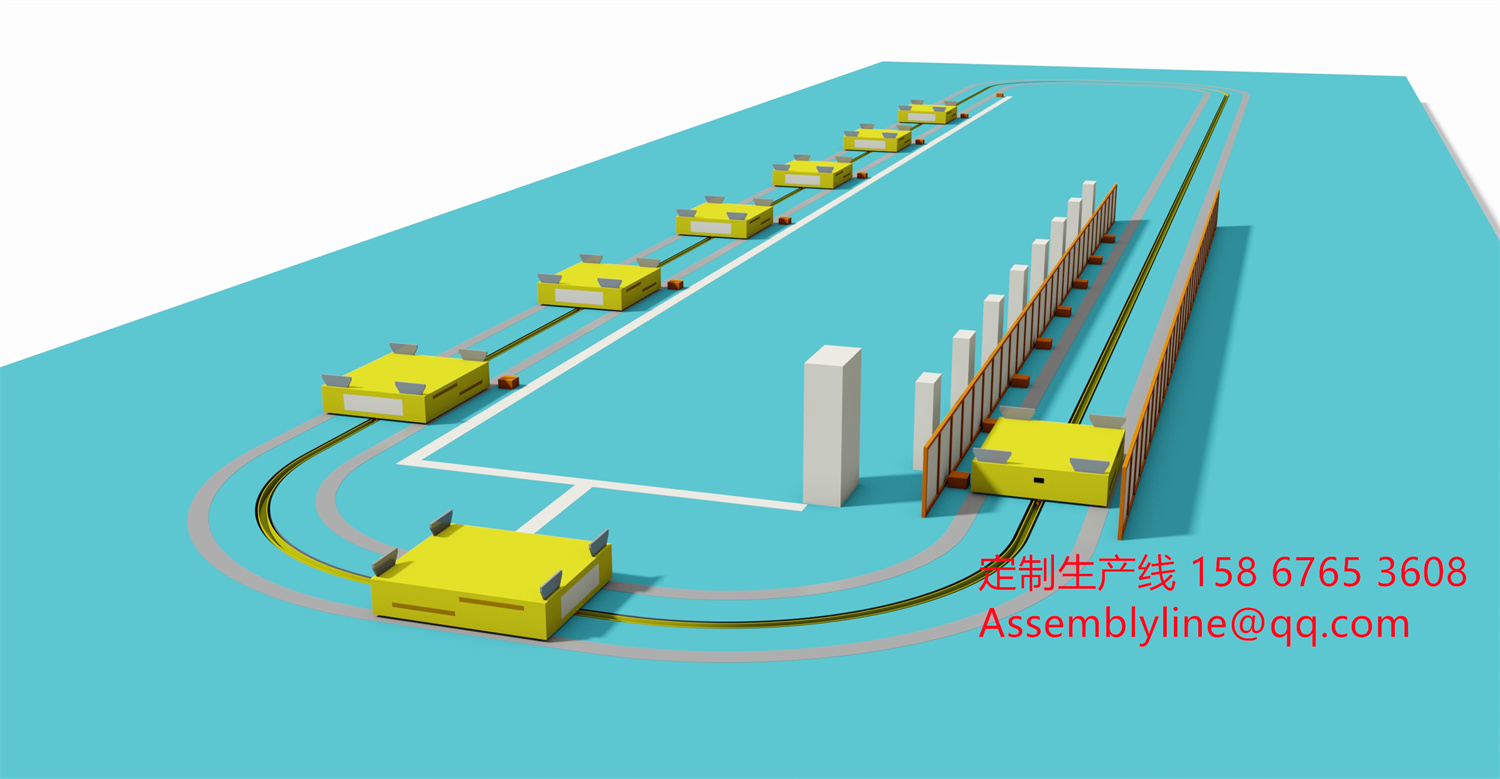 汽车拆解环形RGV小车线