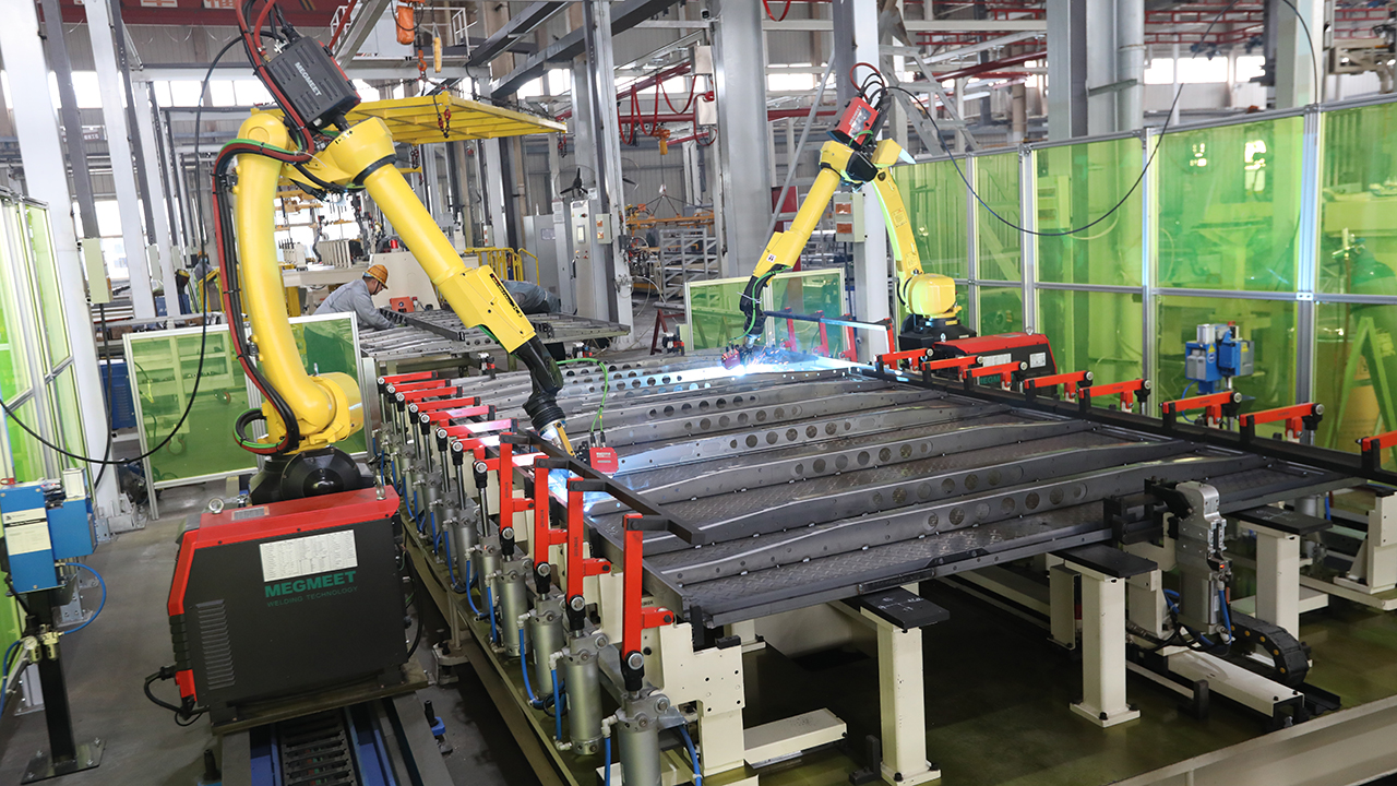 车厢焊接流水线机器人