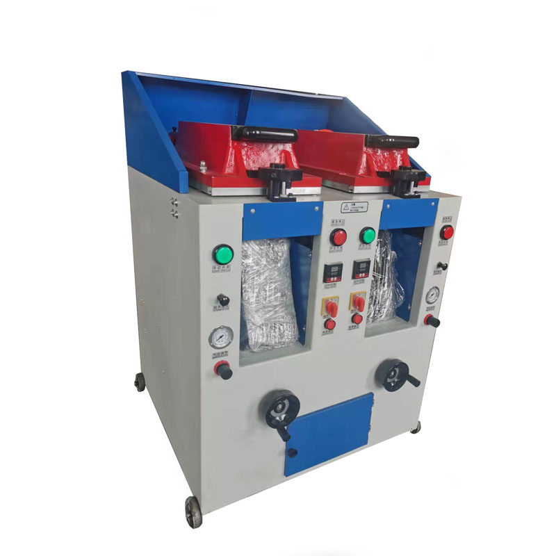 自动双头盖式压底机2