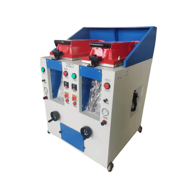 自动双头盖式压底机4