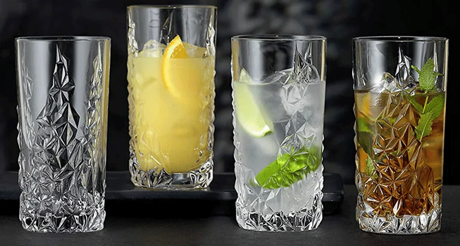 GLASS CUP PRINTING TRANSPARENT RELIEF